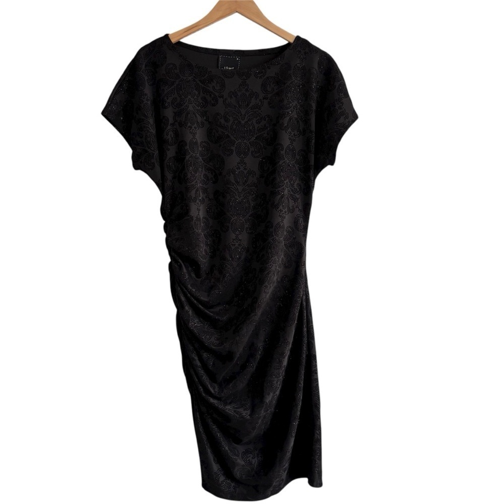 NWT a la nuit Elegant Ruched Patterned Dress